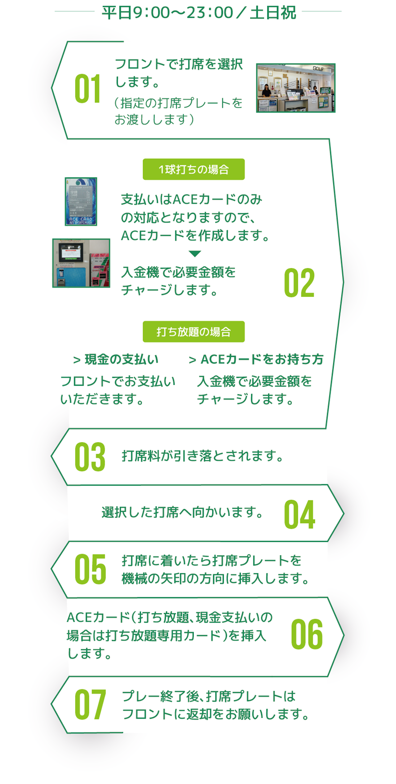 平日9：00〜23：00／土日祝